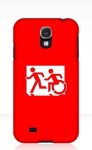 Accessible Exit Sign Project Wheelchair Wheelie Running Man Symbol Means of Egress Icon Disability Emergency Evacuation Fire Safety Samsung Galaxy Case&nbsp;49