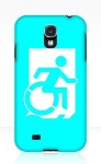Accessible Exit Sign Project Wheelchair Wheelie Running Man Symbol Means of Egress Icon Disability Emergency Evacuation Fire Safety Samsung Galaxy Case&nbsp;56