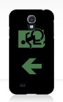 Accessible Exit Sign Project Wheelchair Wheelie Running Man Symbol Means of Egress Icon Disability Emergency Evacuation Fire Safety Samsung Galaxy Case&nbsp;85