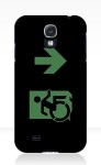 Accessible Exit Sign Project Wheelchair Wheelie Running Man Symbol Means of Egress Icon Disability Emergency Evacuation Fire Safety Samsung Galaxy Case 87