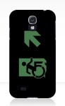 Accessible Exit Sign Project Wheelchair Wheelie Running Man Symbol Means of Egress Icon Disability Emergency Evacuation Fire Safety Samsung Galaxy Case&nbsp;91