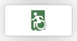 Accessible Exit Sign Project Wheelchair Wheelie Running Man Symbol Means of Egress Icon Disability Emergency Evacuation Fire Safety Sticker&nbsp;101