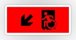 Accessible Exit Sign Project Wheelchair Wheelie Running Man Symbol Means of Egress Icon Disability Emergency Evacuation Fire Safety Sticker&nbsp;11