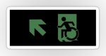 Accessible Exit Sign Project Wheelchair Wheelie Running Man Symbol Means of Egress Icon Disability Emergency Evacuation Fire Safety Sticker&nbsp;111