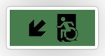 Accessible Exit Sign Project Wheelchair Wheelie Running Man Symbol Means of Egress Icon Disability Emergency Evacuation Fire Safety Sticker&nbsp;23