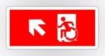 Accessible Exit Sign Project Wheelchair Wheelie Running Man Symbol Means of Egress Icon Disability Emergency Evacuation Fire Safety Sticker&nbsp;34