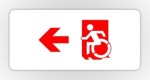 Accessible Exit Sign Project Wheelchair Wheelie Running Man Symbol Means of Egress Icon Disability Emergency Evacuation Fire Safety Sticker&nbsp;67