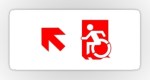 Accessible Exit Sign Project Wheelchair Wheelie Running Man Symbol Means of Egress Icon Disability Emergency Evacuation Fire Safety Sticker&nbsp;69