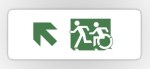 Accessible Exit Sign Project Wheelchair Wheelie Running Man Symbol Means of Egress Icon Disability Emergency Evacuation Fire Safety Sticker&nbsp;79
