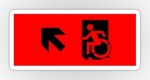 Accessible Exit Sign Project Wheelchair Wheelie Running Man Symbol Means of Egress Icon Disability Emergency Evacuation Fire Safety Sticker&nbsp;9