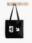 Accessible Exit Sign Project Wheelchair Wheelie Running Man Symbol Means of Egress Icon Disability Emergency Evacuation Fire Safety Tote Bag&nbsp;69