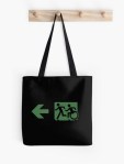 Accessible Exit Sign Project Wheelchair Wheelie Running Man Symbol Means of Egress Icon Disability Emergency Evacuation Fire Safety Tote Bag&nbsp;93